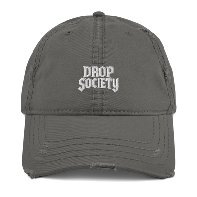 OFFICIAL DROP DISTRESSED DAD HAT Drop Society