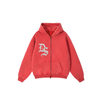 Initial Full Zip Boxy Fleece Hoodie 