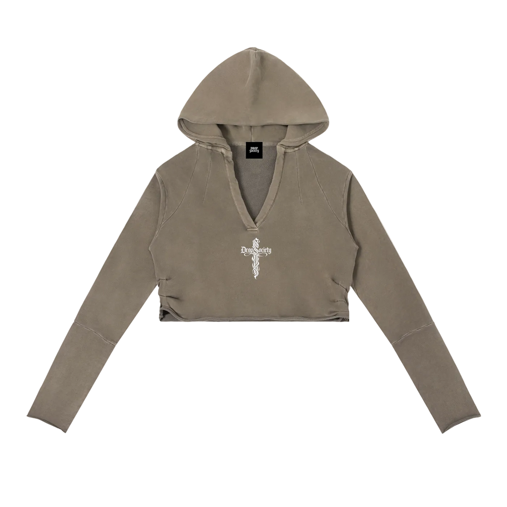Perfect Sinner Vintage Washed Raw Edge Hoodie (Matches with pants) ODMPOD