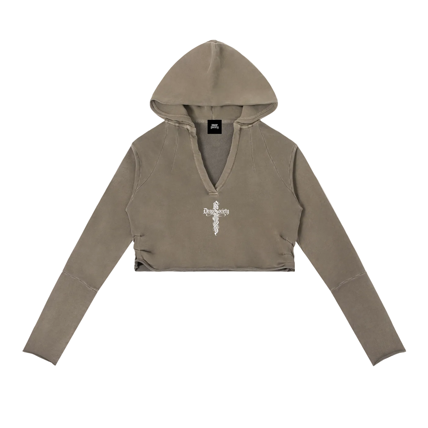 Perfect Sinner Vintage Washed Raw Edge Hoodie (Matches with pants) ODMPOD