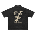 Heavyweight Snow-Washed Polo T-Shirt ODMPOD