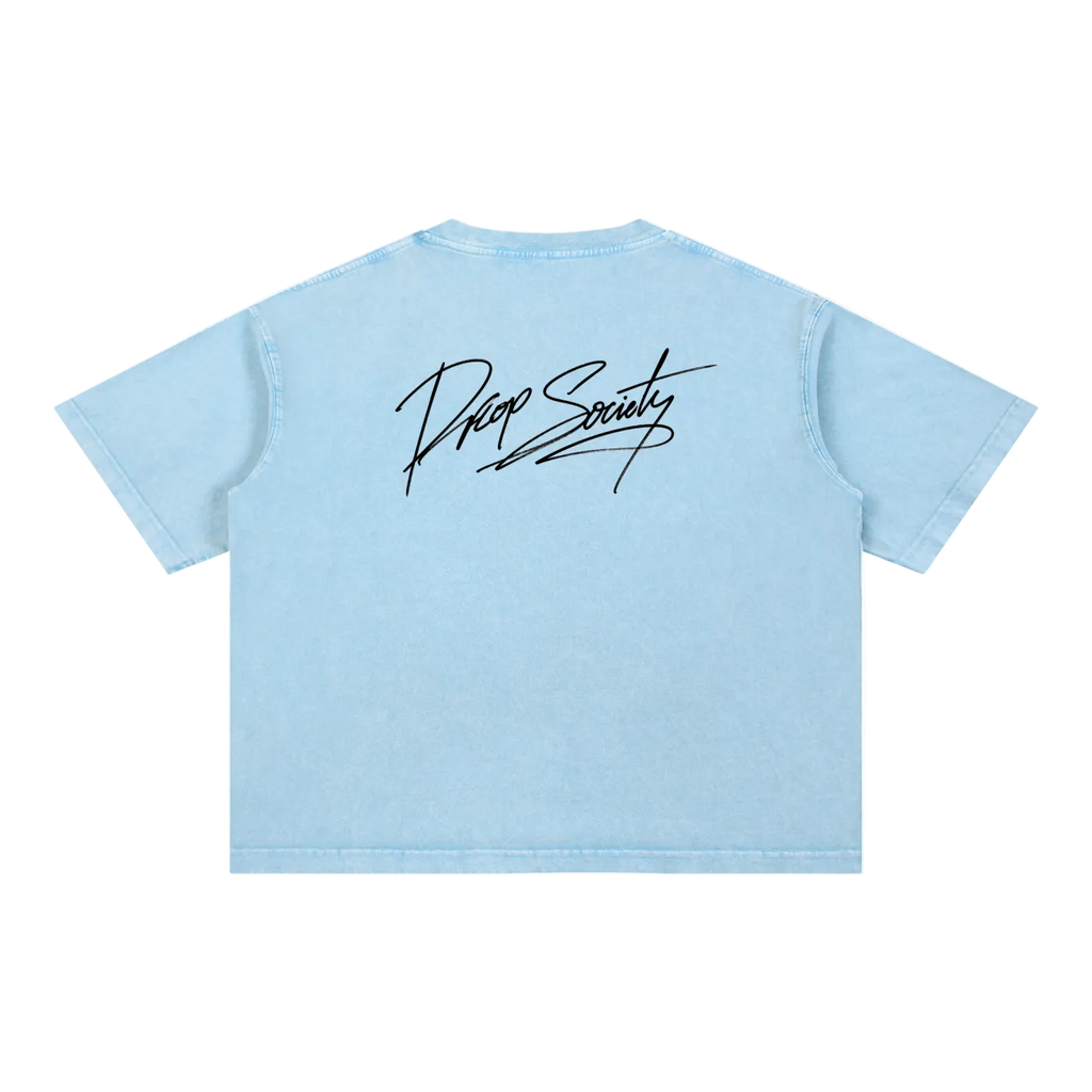 Mineral Wash Boxy Cotton T-Shirt ODMPOD