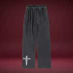 Perfect Sinner Vintage Washed Waist Pants (Matches with Hoodie) ODMPOD