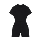 Sovereign Heart Quarter-Zip Short Sleeve Romper Drop Society