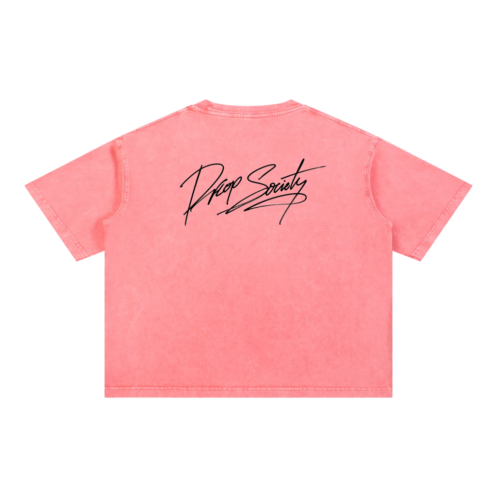 Mineral Wash Boxy Cotton T-Shirt ODMPOD