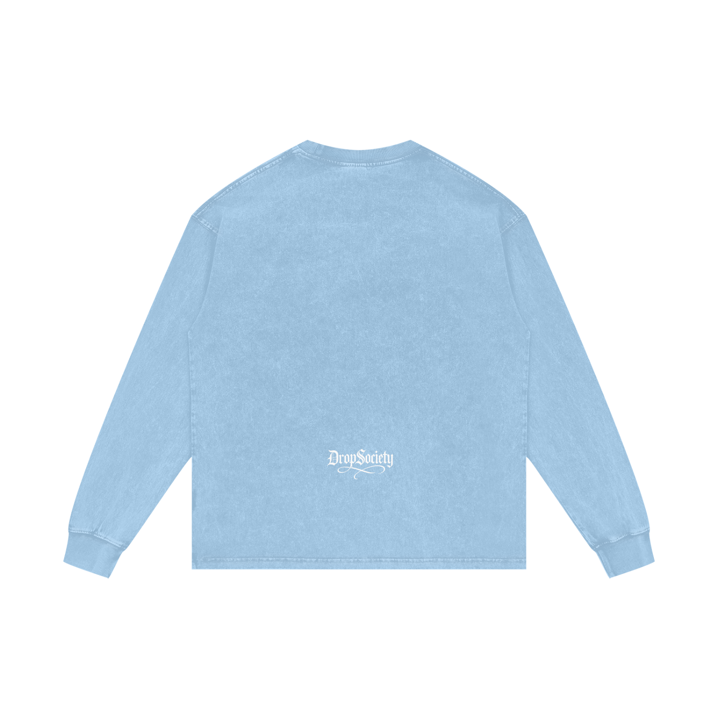 Drop Signature Acid Wash Oversize Long Sleeve T-Shirt ODMPOD