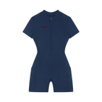 Sovereign Heart Quarter-Zip Short Sleeve Romper Drop Society