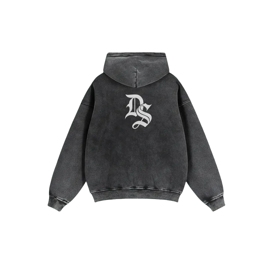 Initial Full Zip Boxy Fleece Hoodie ODMPOD