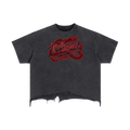 Rebuke Vintage Wash Boxy Distressed Hem T-Shirt ODMPOD