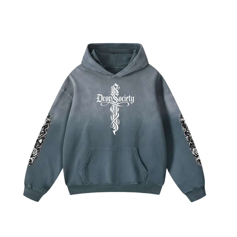 "Perfect Sinner" Heavyweight Sunfade Oversized Hoodie ODMPOD