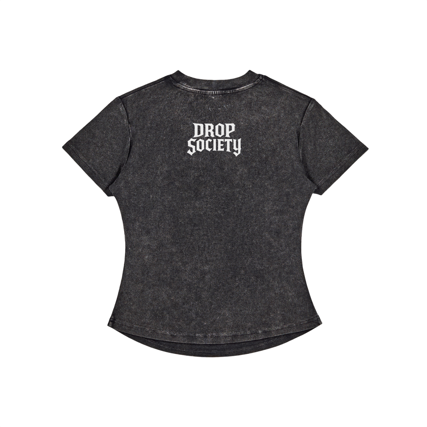Vintaged-Wash Bodycon Cotton T-Shirt ODMPOD