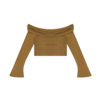 Sovereign Heart Off Shoulder Cropped Shirt ODMPOD