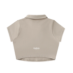 Drop "Signature" V-Neck Lapel Crop Top ODMPOD