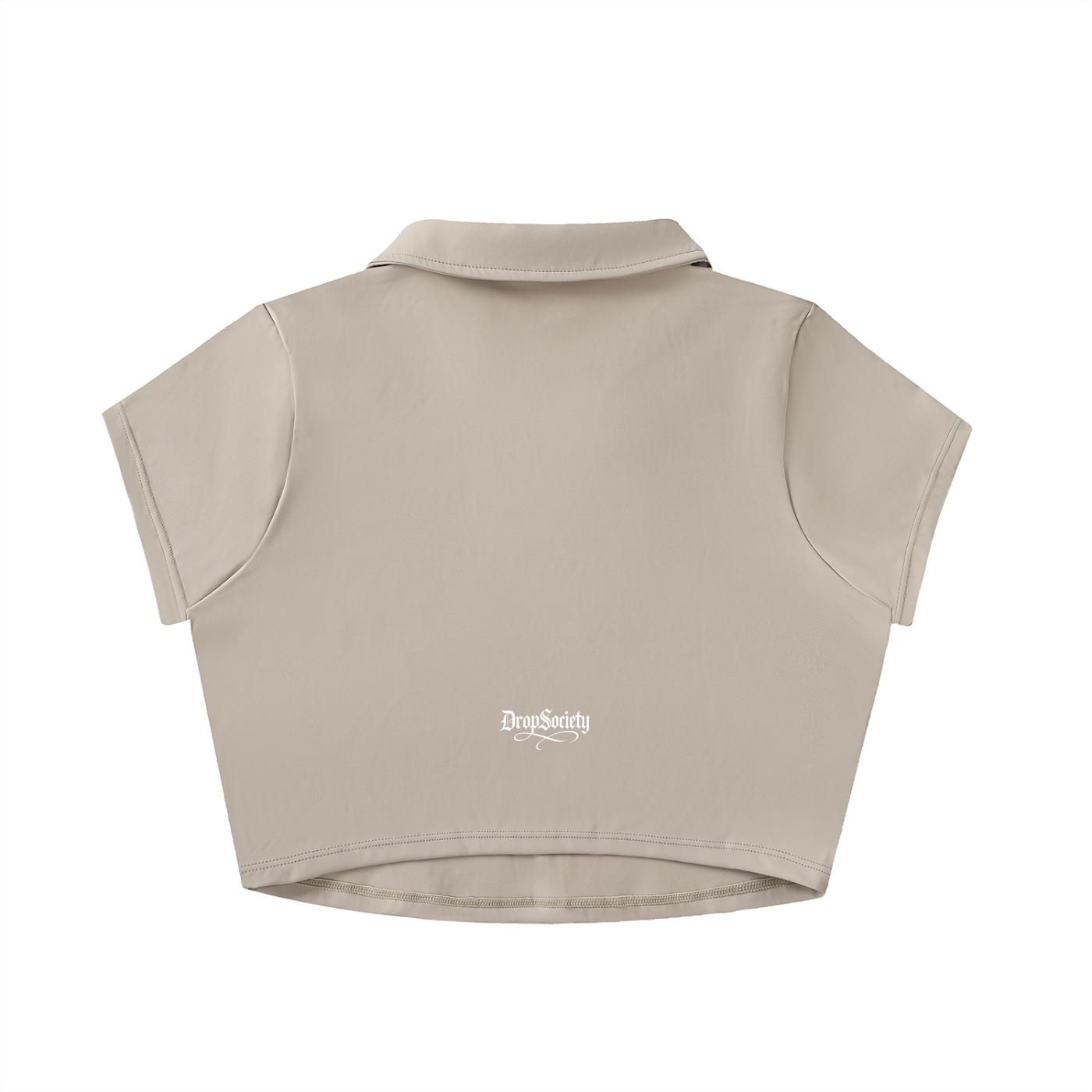 Drop "Signature" V-Neck Lapel Crop Top ODMPOD