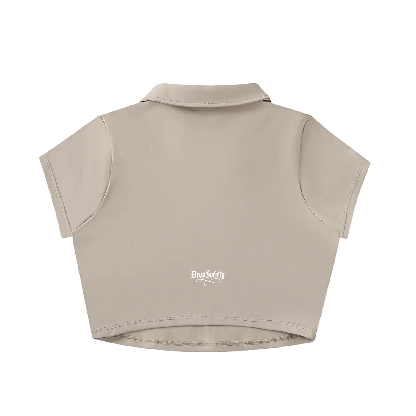 Drop "Signature" V-Neck Lapel Crop Top ODMPOD