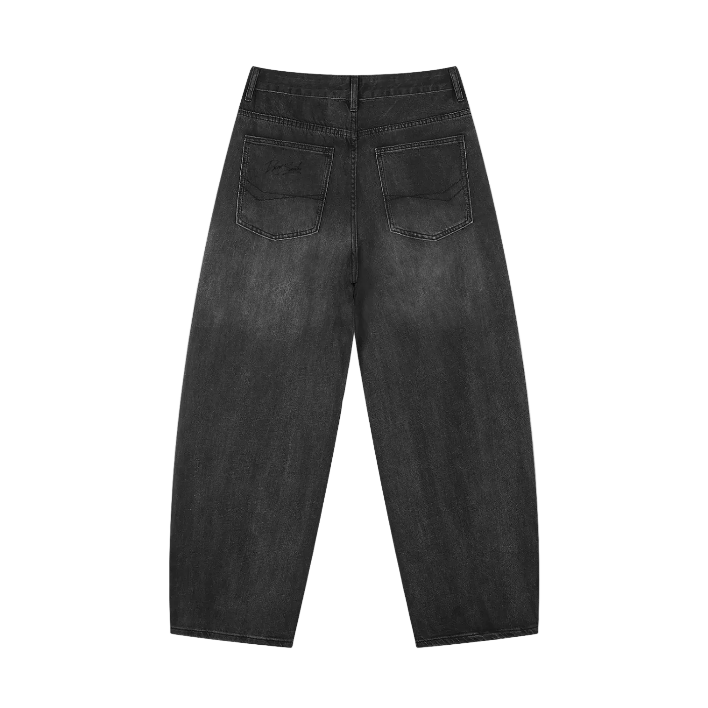 Men's Sunfade Vintage Wash Barrel Leg Jeans ODMPOD