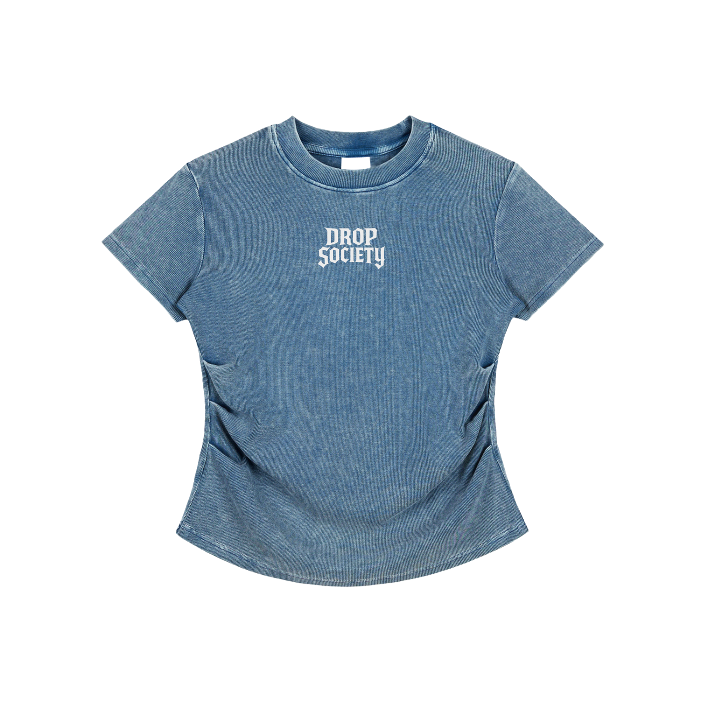 Vintaged-Wash Bodycon Cotton T-Shirt ODMPOD