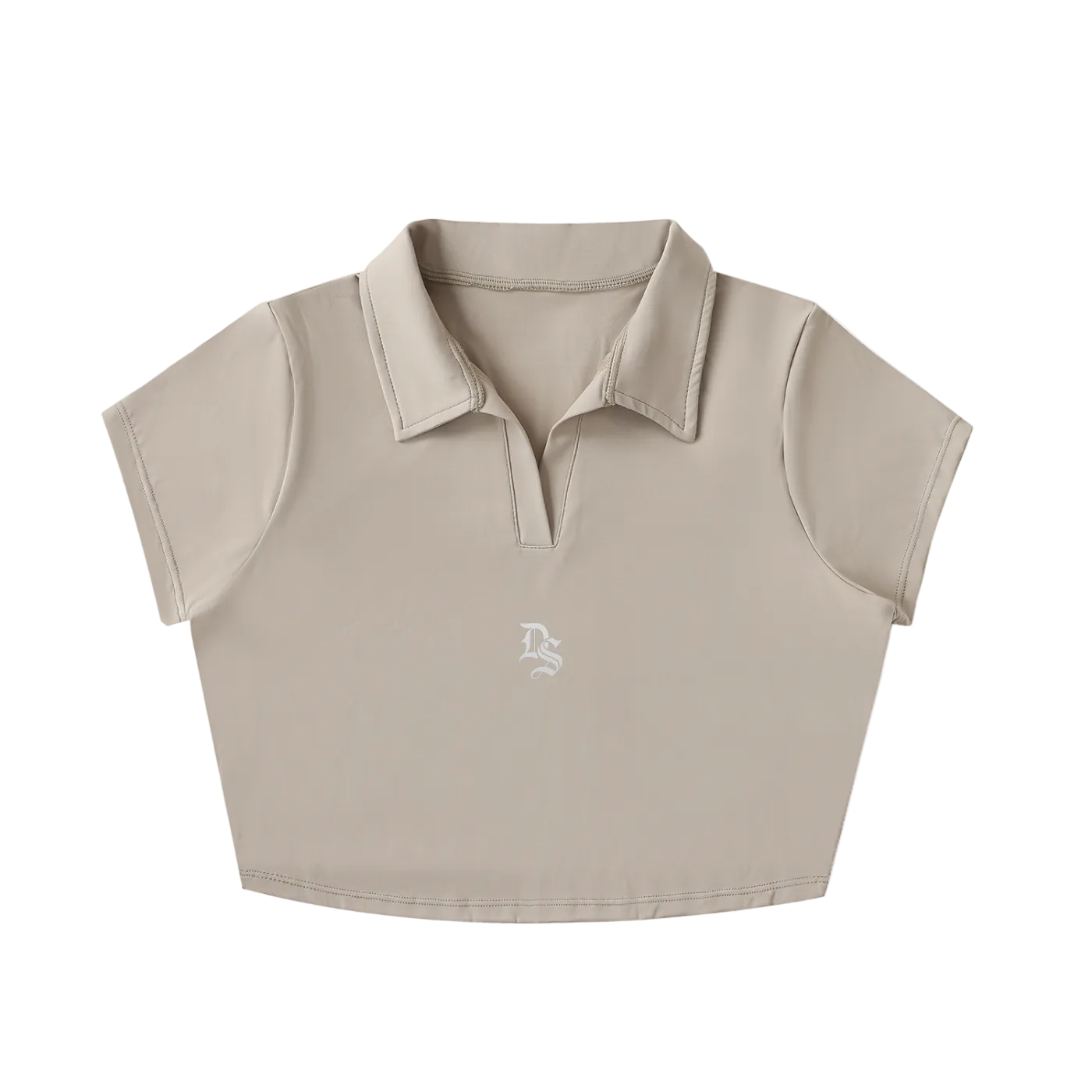 Drop "Signature" V-Neck Lapel Crop Top ODMPOD
