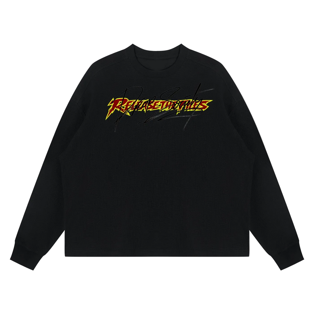 Unisex Waffle Boxy Long Sleeve T-Shirt ODMPOD