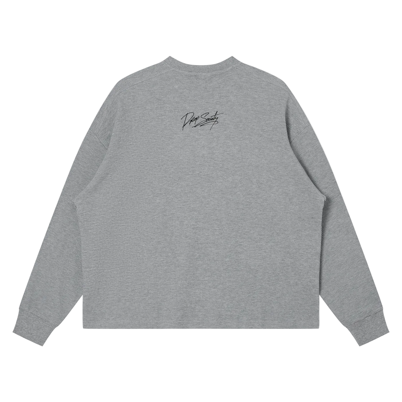 Unisex Waffle Boxy Long Sleeve T-Shirt ODMPOD