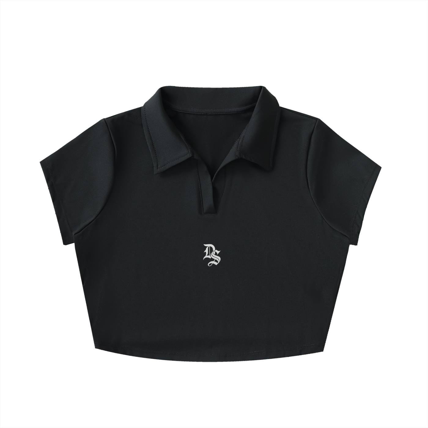 Drop "Signature" V-Neck Lapel Crop Top ODMPOD