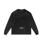 Drop Signature Acid Wash Oversize Long Sleeve T-Shirt