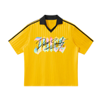 Contrast Collar Striped Soccer Jersey ODMPOD