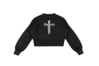 Perfect Sinner  Balloon Sleeve Cropped Sweater ODMPOD