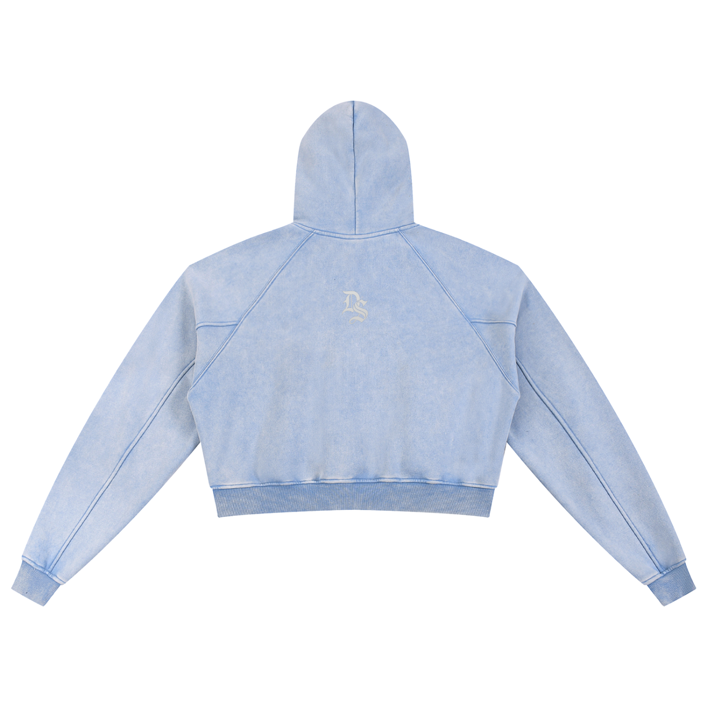Drop Signature Snow Washed Cropped Hoodie ODMPOD