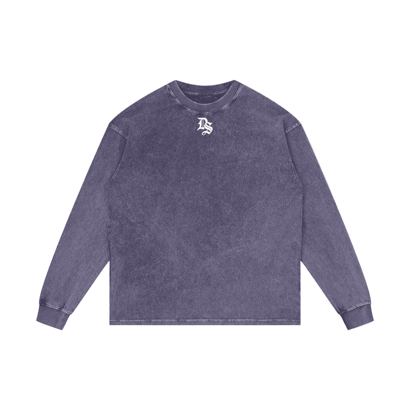 Drop Signature Acid Wash Oversize Long Sleeve T-Shirt ODMPOD
