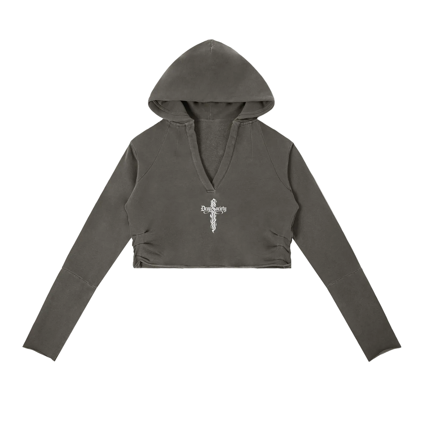Perfect Sinner Vintage Washed Raw Edge Hoodie (Matches with pants) ODMPOD