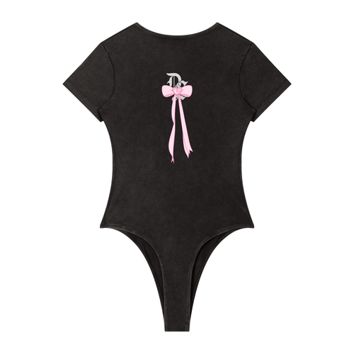 Women's Mineral Wash Crewneck Bodysuit ODMPOD