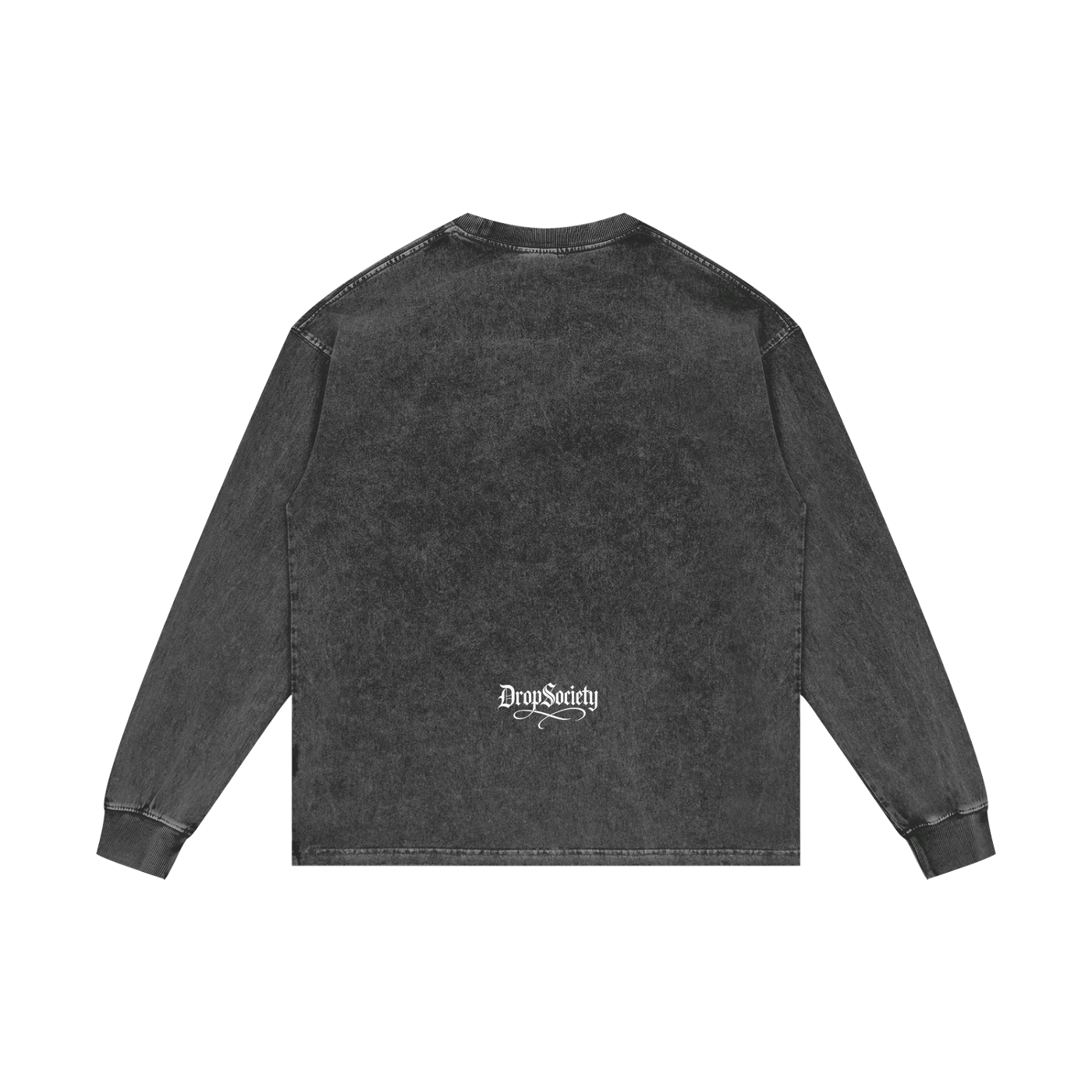 Drop Signature Acid Wash Oversize Long Sleeve T-Shirt ODMPOD