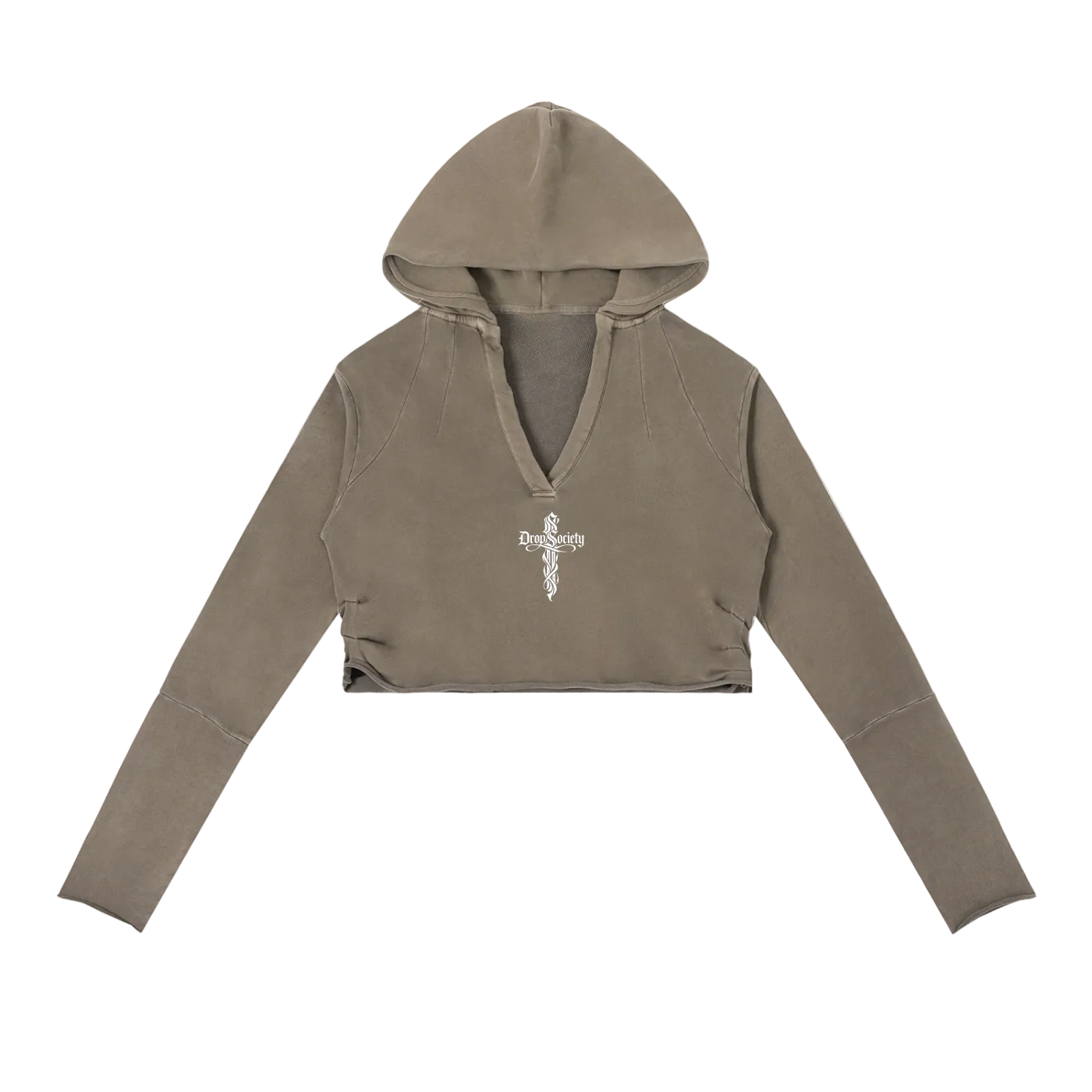 Perfect Sinner Vintage Washed Raw Edge Hoodie (Matches with pants) ODMPOD