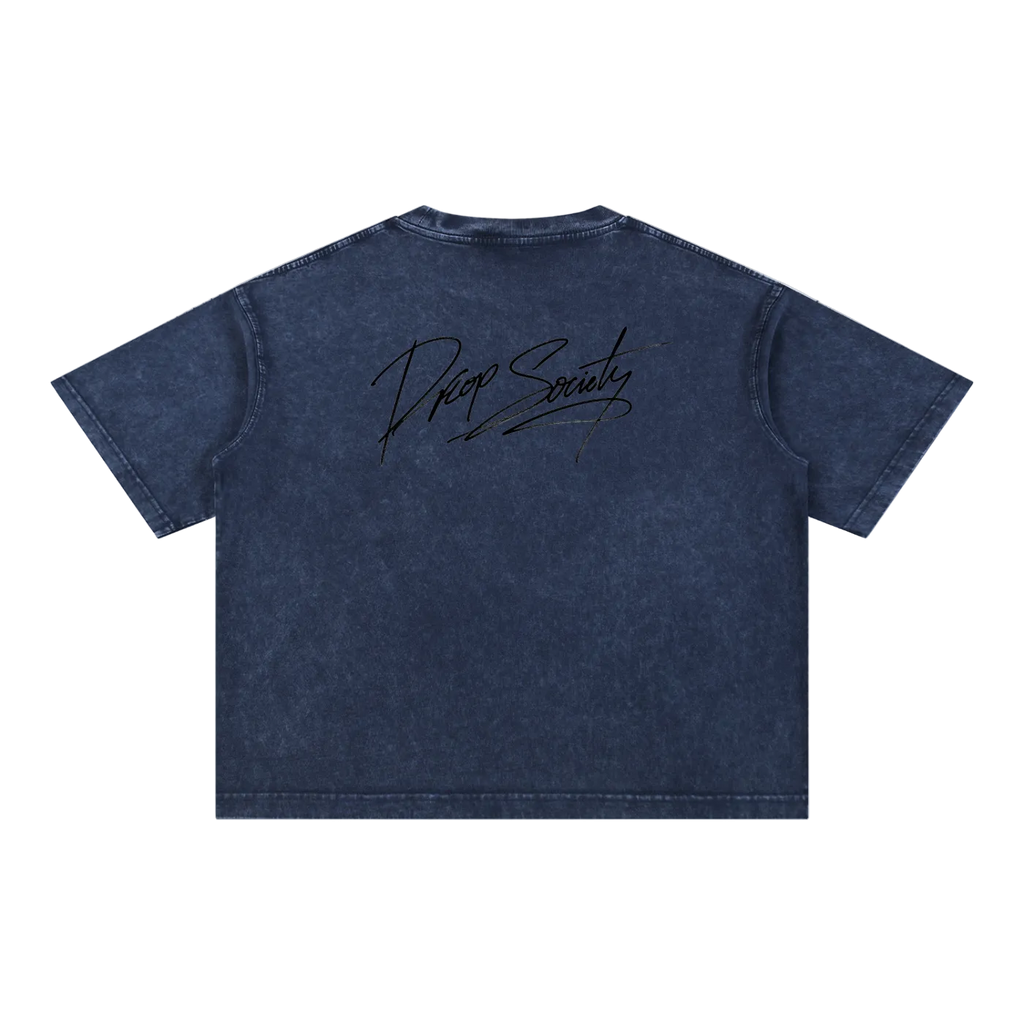 Mineral Wash Boxy Cotton T-Shirt ODMPOD