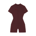 Sovereign Heart Quarter-Zip Short Sleeve Romper Drop Society
