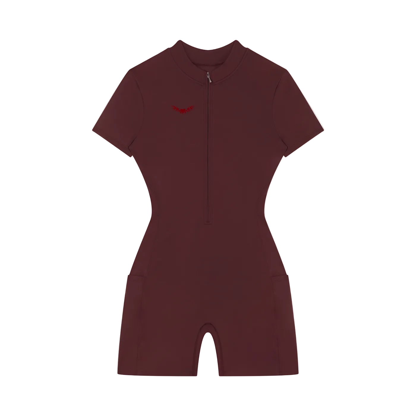 Sovereign Heart Quarter-Zip Short Sleeve Romper Drop Society