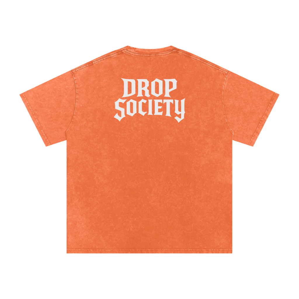 "ANXIETY KILLER" Acid Wash Oversized T-Shirt ODMPOD