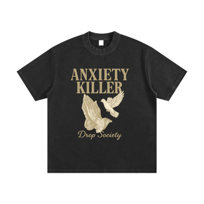 Heavyweight Vintage Washed Frayed T-Shirt ODMPOD