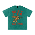 "ANXIETY KILLER" Acid Wash Oversized T-Shirt ODMPOD