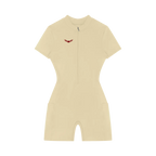 Sovereign Heart Quarter-Zip Short Sleeve Romper Drop Society
