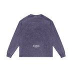 Drop Signature Acid Wash Oversize Long Sleeve T-Shirt ODMPOD
