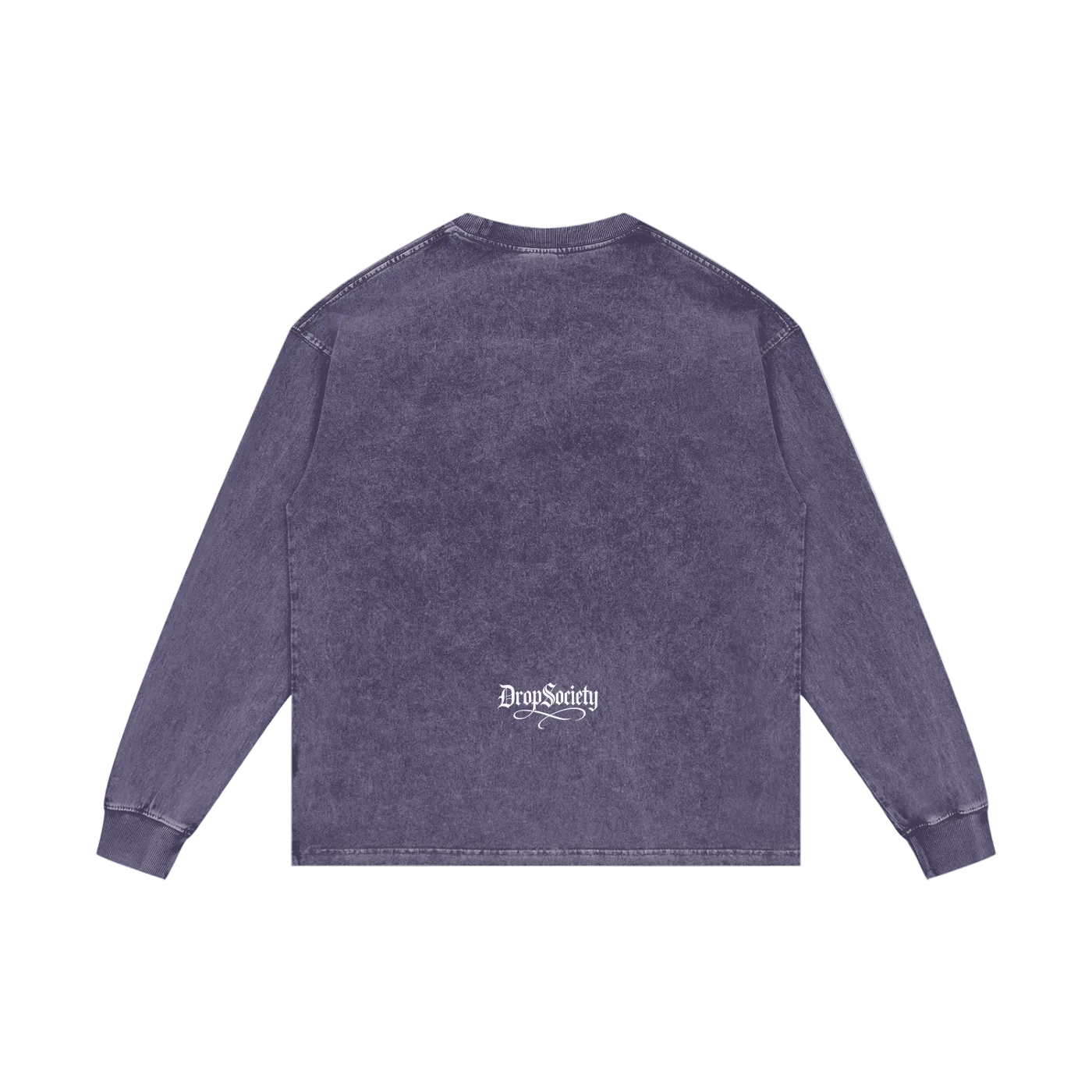 Drop Signature Acid Wash Oversize Long Sleeve T-Shirt ODMPOD