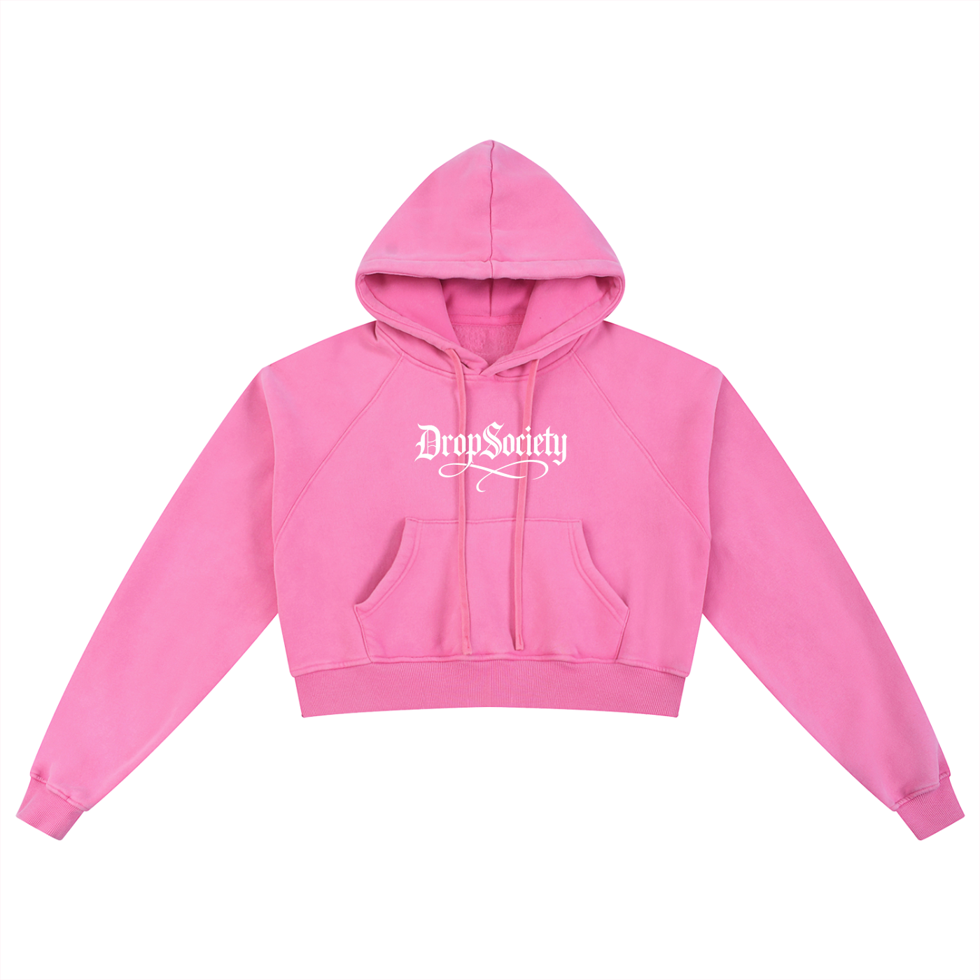 Drop Signature Snow Washed Cropped Hoodie ODMPOD