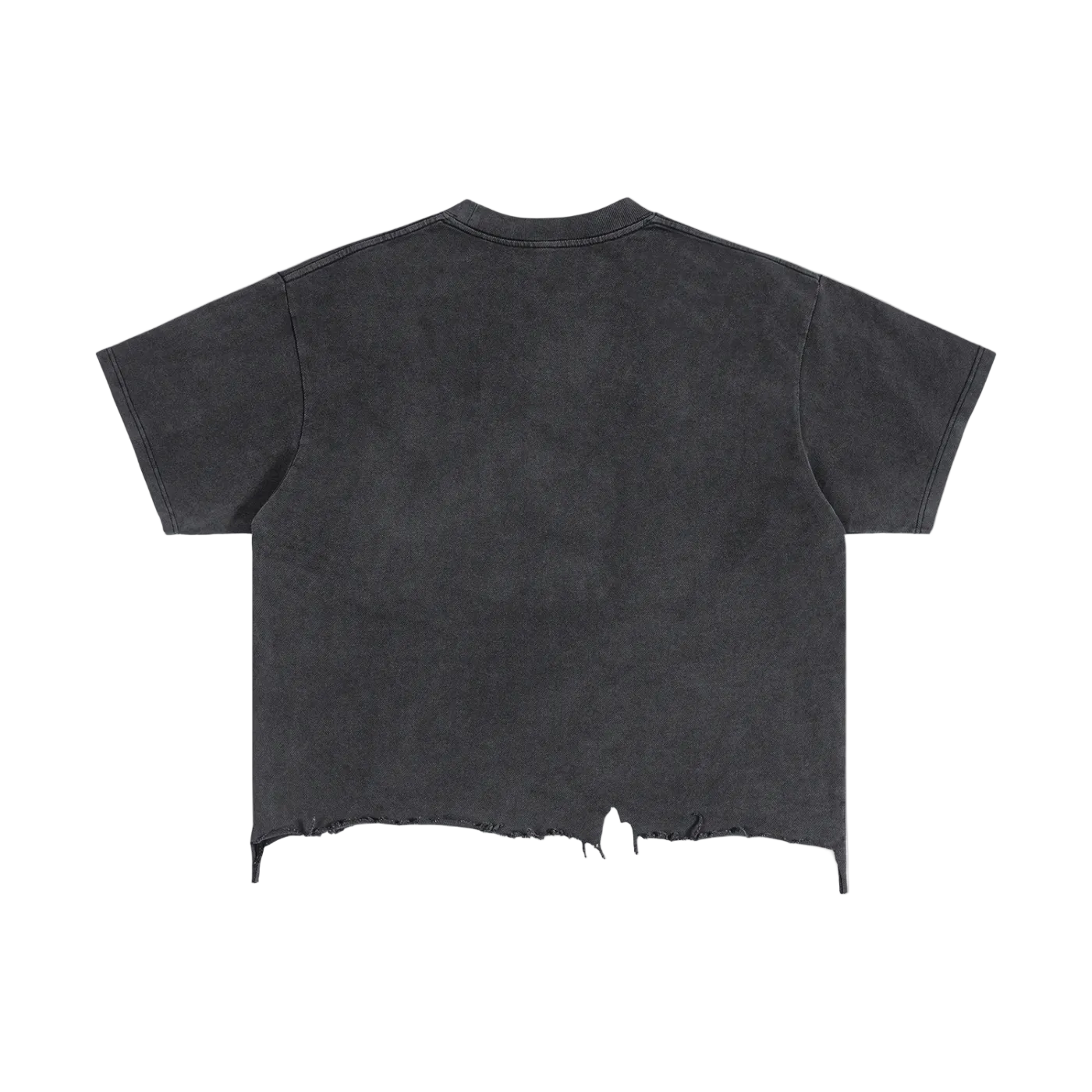 Rebuke Vintage Wash Boxy Distressed Hem T-Shirt ODMPOD