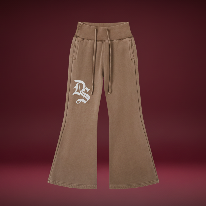 Vamp Initial Vintage Washed Flared Fleece Pants ODMPOD