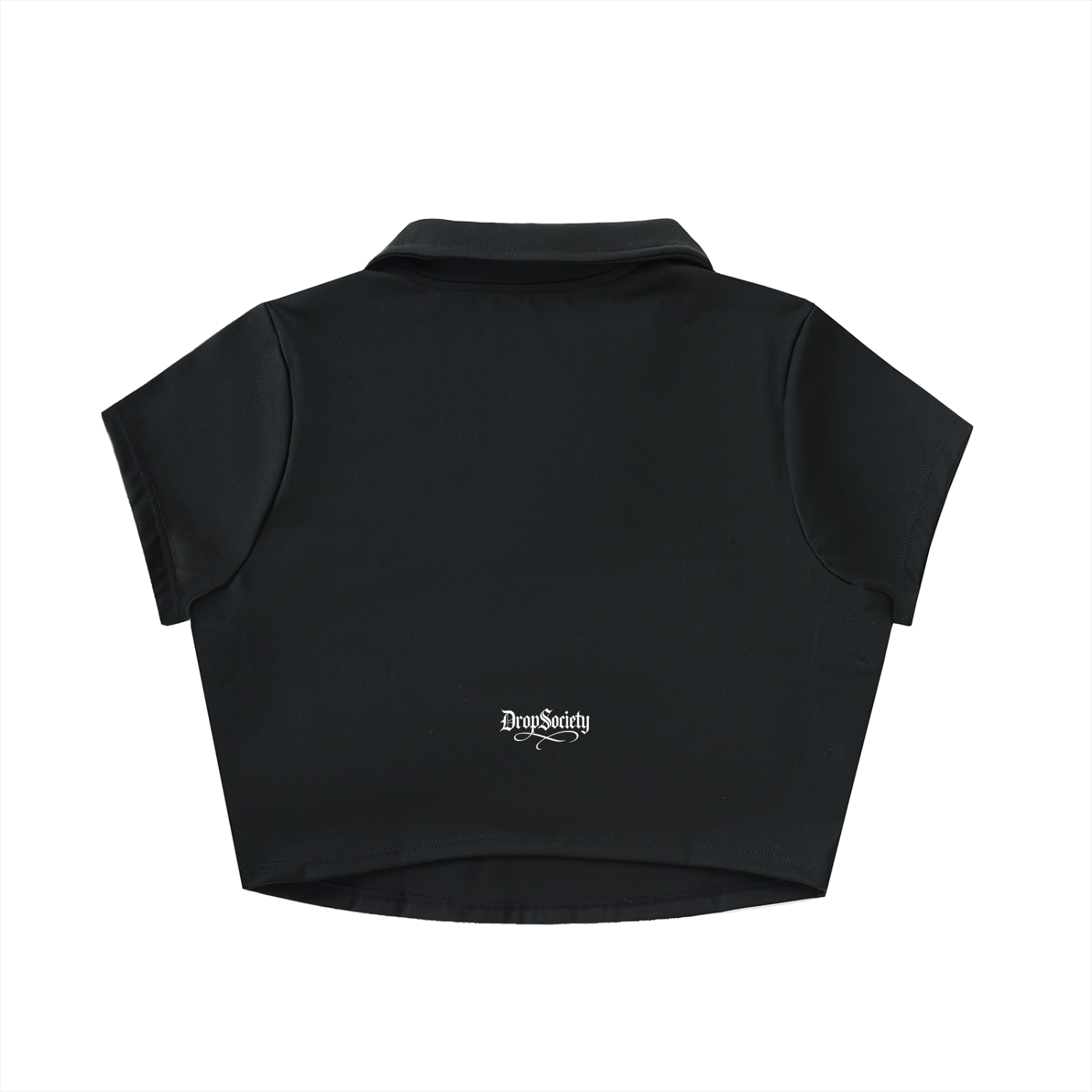 Drop "Signature" V-Neck Lapel Crop Top ODMPOD