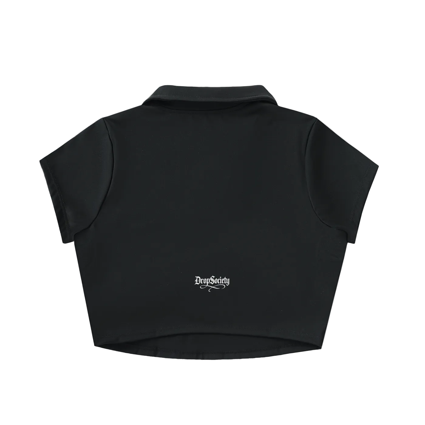 Drop "Signature" V-Neck Lapel Crop Top ODMPOD