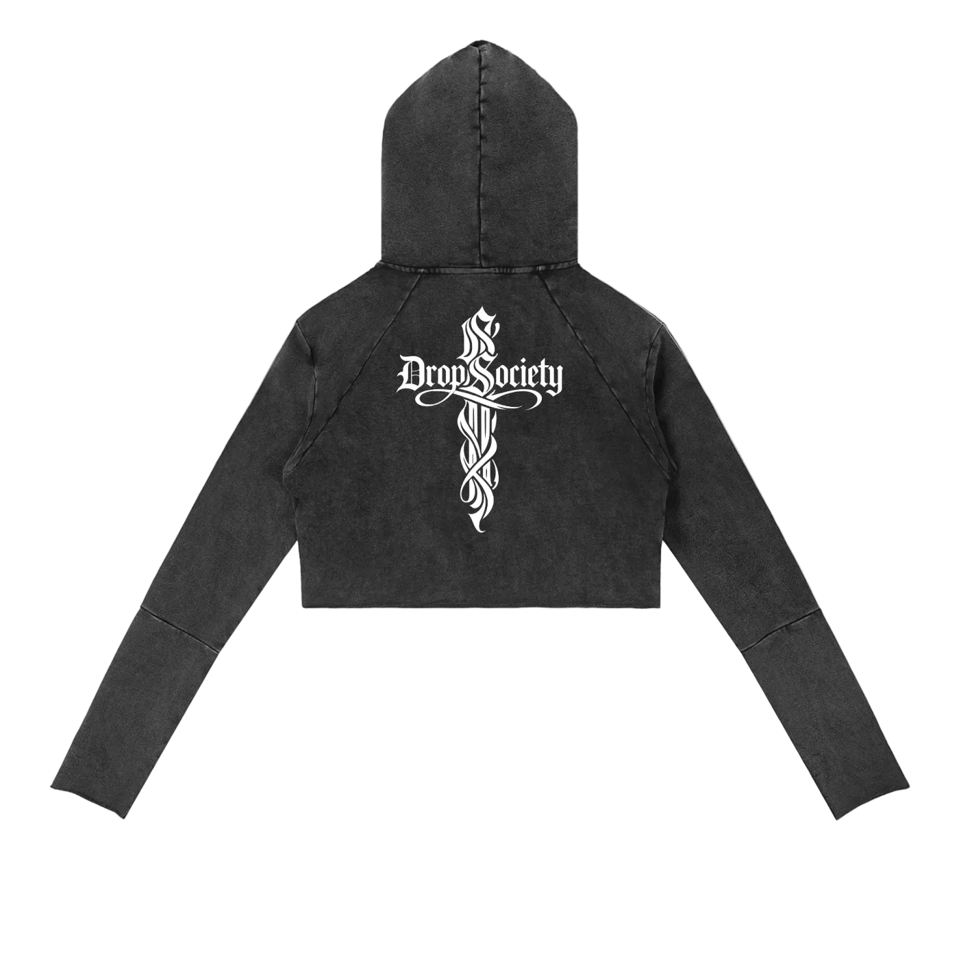 Perfect Sinner Vintage Washed Raw Edge Hoodie (Matches with pants) ODMPOD