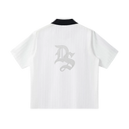 Contrast Collar Striped Soccer Jersey ODMPOD